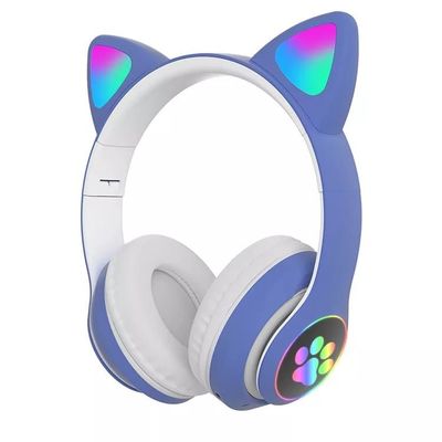 Zwart Bluetooth Cat Headphones, Vouwbare Draadloze Bluetooth-Hoofdtelefoons