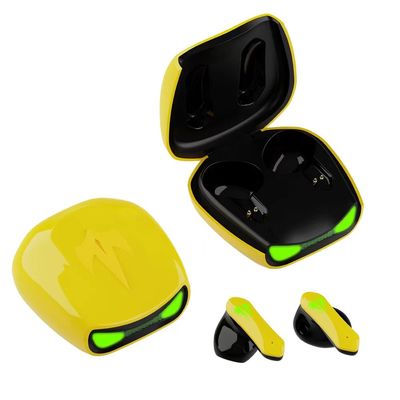 De gele van de de Oortelefoons HIFIoortelefoon van de Luchtauto TWS Draadloze Bluetooth Horzel Dor Earbud