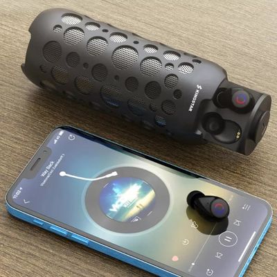 2 in 1 de Oortelefoonsradio van TWS Bluetooth met Openlucht Draagbare Spreker Mic Handsfree