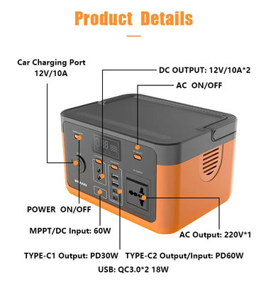 van de de GeneratorKrachtcentrale van 110V 220V AC Draagbare van het de Energiesysteem 100000mAh Mobiele de Machtsbank