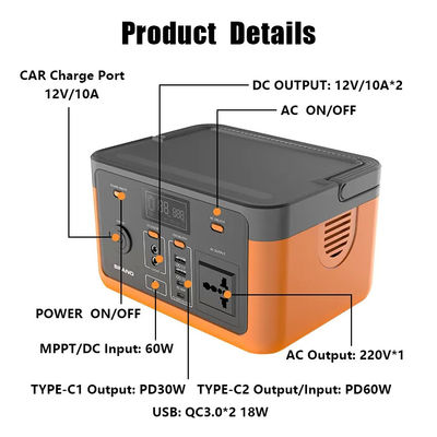 300W vrije Draagbare de Krachtcentralelifepo4 Batterij 3.6kg van de Zonnemachtsgenerator