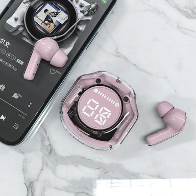 Draadloze oordopjes Bluetooth-koptelefoons 48,5 uur speeltijd met LED-digitaal display